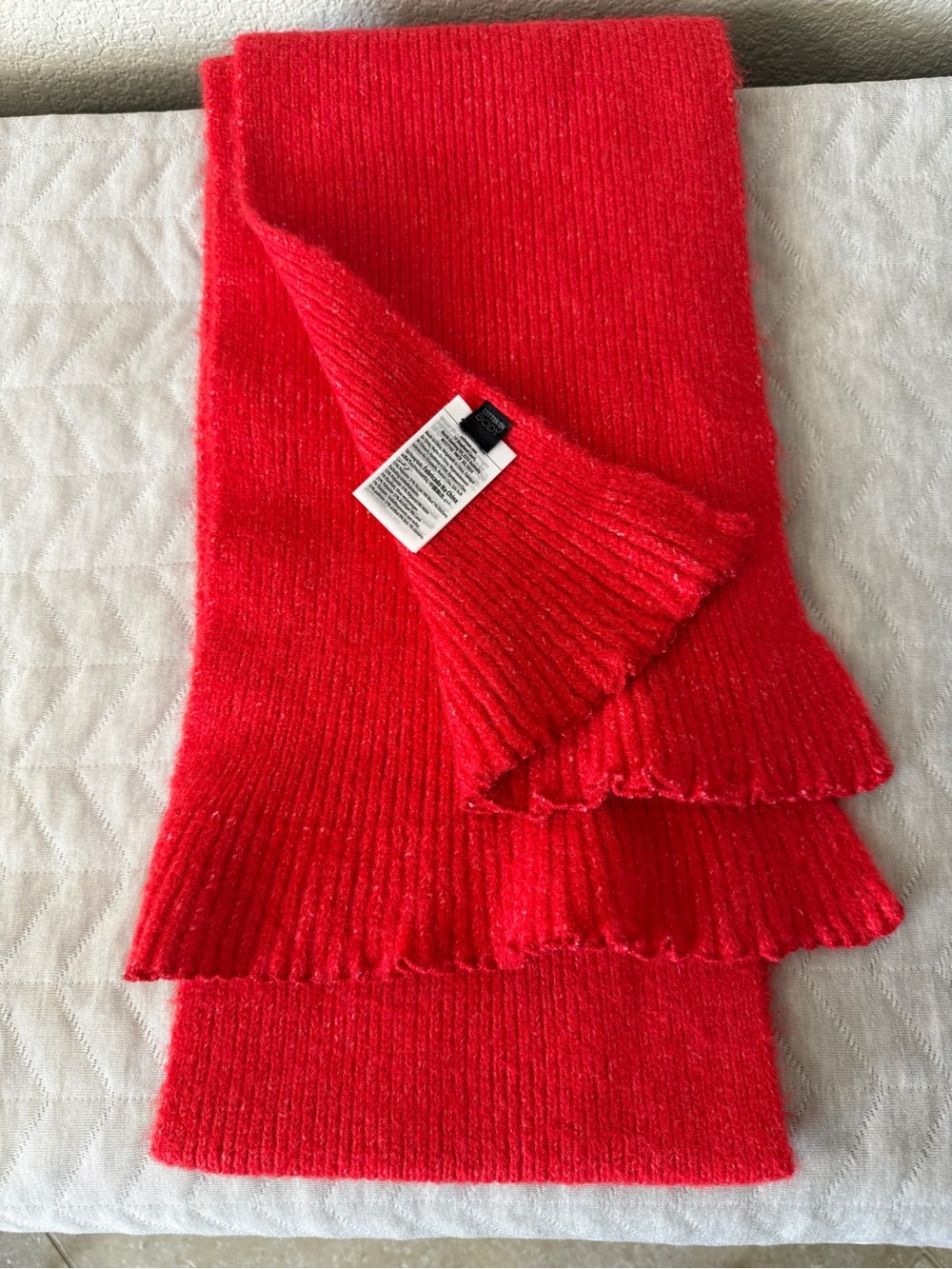 Cotton On Red Wool Blend Scarf
